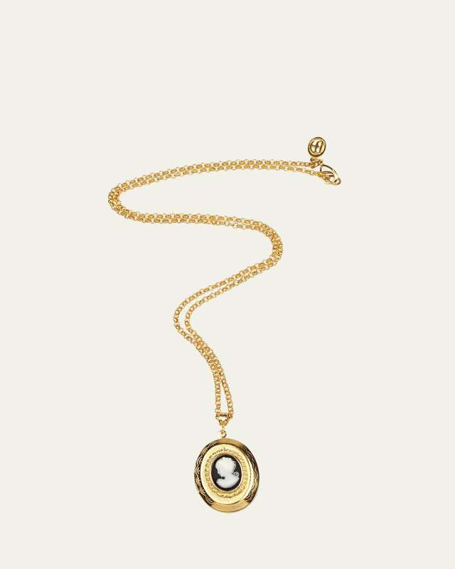 Cameo Lock Pendant Necklace